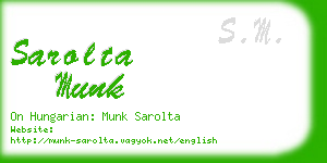 sarolta munk business card